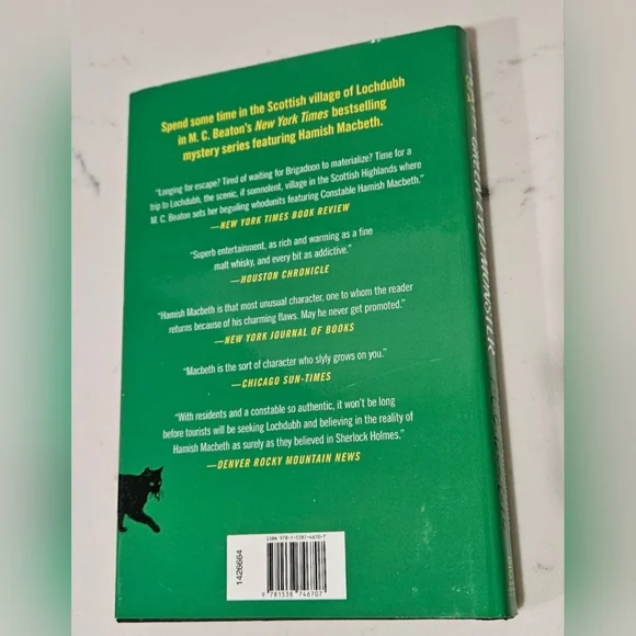 Death of a Green-Eyed Monster A Hamish Macbeth Mystery Hardcover Book - Picture 2 of 6